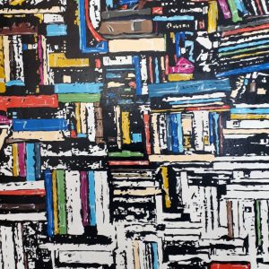 "Archiv 1" - acrylic on wood, 124x84 cm, 2019