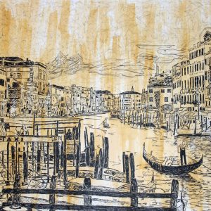 "Venedig" - Ink on paper, 70x100 cm, 2015