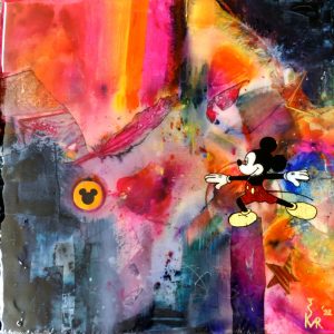 "Focus on" - Mixed Media auf Leinwand, 50x50 cm,  2022