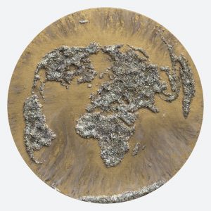 "The World II" - Mixed Media, Oil on Canvas, Dia. 120 cm, 2021