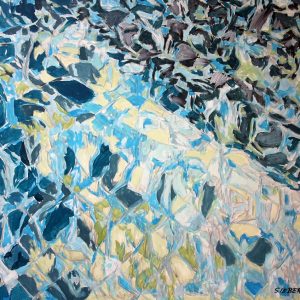 "Water Surface I" - Acrylic on Canvas, 70x90 cm, 2022