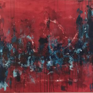 "Red District" - Acryl auf Leinwand, 60x80 cm, 2020