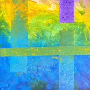 "Ohne Namen" - Acryl auf Leinwand, Pinsel, 50x100 cm, 2019