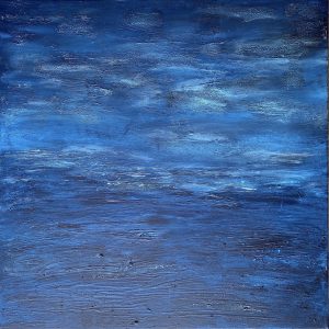 "Blue storm" - Acryl auf Leinwand, 80x80 cm, 2022
