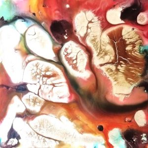 Collection "Enjoy you life" N11 -  Mixed Media, Acrilic on Canva, framed, 100x100 cm