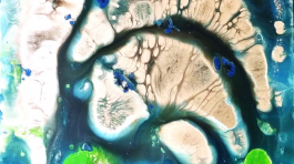 Collection "Enjoy you life" N5 - Mixed Media, Acrylic on Canva, framed, 100x100 cm