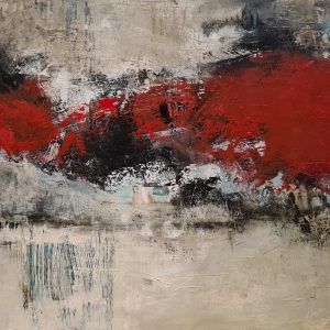 "Der Durchbruch" - Acryl auf Leinwand, 80x100 cm, 2022