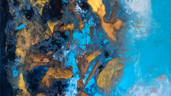 "Fragmentiert" - Acryl auf Leinwand, 70x50 cm