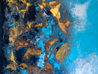 "Fragmentiert" - Acryl auf Leinwand, 70x50 cm