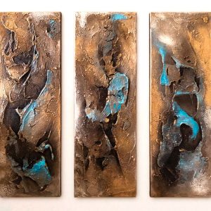 "Geborgenheit" - Mixed Media auf Leinwand, 3x60x20 cm