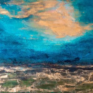 "Meeresgrund" - Mixed Media auf Leinwand, 70x90 cm