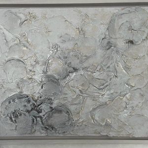 "Abstrakte Struktur 2" - Mixed Media auf Leinwand, 50x60 cm, 2022
