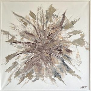 "Diskrete Eleganz" - Acryl auf Leinwand, 100x100 cm, 2021
