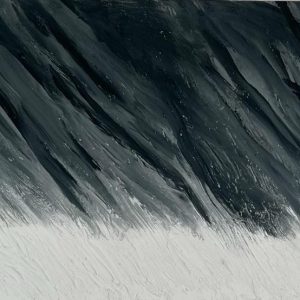 "Verfälschte Harmonie" - Mixed Media auf Leinwand, 70x130 cm, 2022