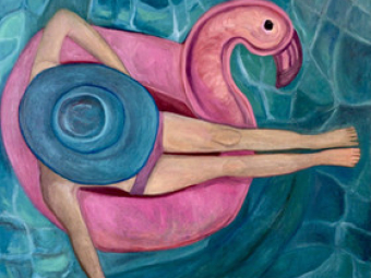 "Don`t worry, Relex" - Oil on canvas, 100x100 cm, 2020