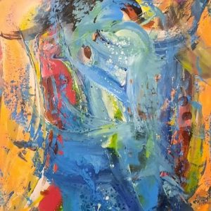 "Illusionen" - Acryl auf Leinwand, 110x100 cm, 2021