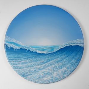 "The big splash Theorie" - Öl auf Leinwand, Ø101 cm, 2022 - 5.000 €