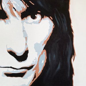 "Ron Wood" - Acryl auf Leinwand, 85x210 cm, 2022