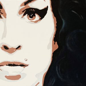 "Amy Winehouse" - Acryl auf Leinwand, 85x210 cm, 2022