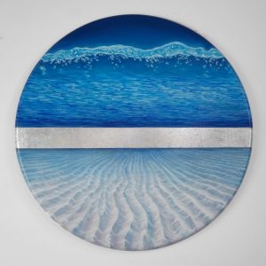 "Water Planet" - Öl auf Leinwand, Ø101 cm, 2022 - 5.000 €