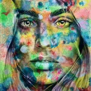 "Bonbon" - Mixed-Media on Canvas, 150x120 cm