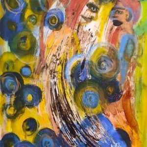 "Grow Up" - Acryl auf Leinwand, 160x80 cm, 2019