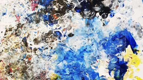 "On Crete" - acrylic on canvas, 170x85 cm, 2021