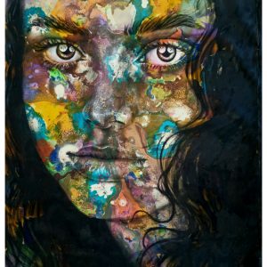 "Sabrina" - Mixed-Media on Canvas, 150x120 cm