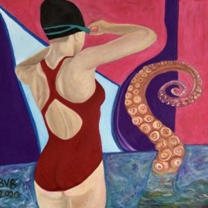 "Risk-Consious" - Öl auf Leinwand, 100x100 cm, 2020