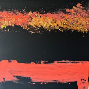"Frequenz 3" - Acryl auf Leinwand, 40x40 cm, 2023