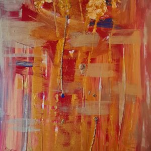 "Die Götter" - Acryl auf Leinwand, 100x70 cm, 2023