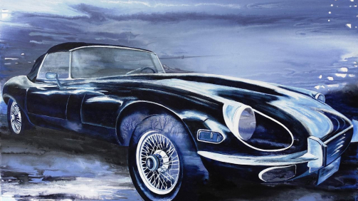 "Jaguar" - 70x100cm, Acrylic on canvas, 2020