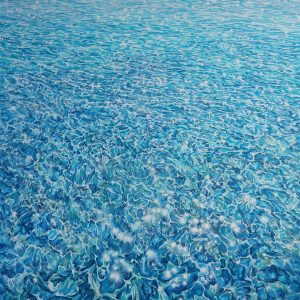 "Towards Pink Shores" - Oil on canvas, 54x80 inches, 2022 - 12.000 $