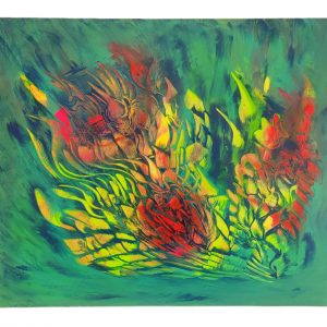 "Faithful soul" -  Acrylic on canvas, 50x60 cm, 2022