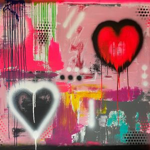"More than I can say" - Mixed-Media auf Leinwand, 100x120 cm, 2023