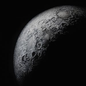 "The Moon" - Oil on Canvas, 66x54 inches, 2022 - 15.000 $