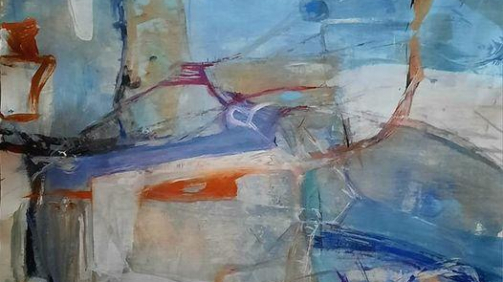 "Ohne Titel" - Acryl auf Leinwand, 90x70 cm, 2023