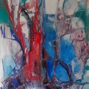 "Ohne Titel" - Acrylic on canvas, 120x70 cm, 2023