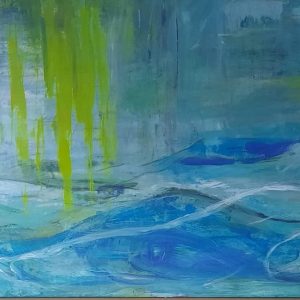 "Ohne Titel" - Acrylic on canvas, 60x180 cm, 2023