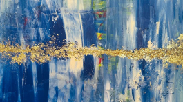 "Frequenz 4" - Acryl auf Leinwand, 160x120 cm, 2023