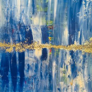 "Frequenz 4" - Acryl auf Leinwand, 160x120 cm, 2023