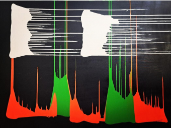 "Resonanz" - Acryl auf Leinwand, 120x180 cm, 2018