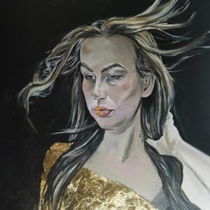 "Butterfly" - Mixed media on canvas, 120x92 cm, 2022