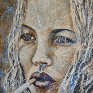 "Kate" - 180x130 cm, Mixed-Media auf Leinwand, 2018